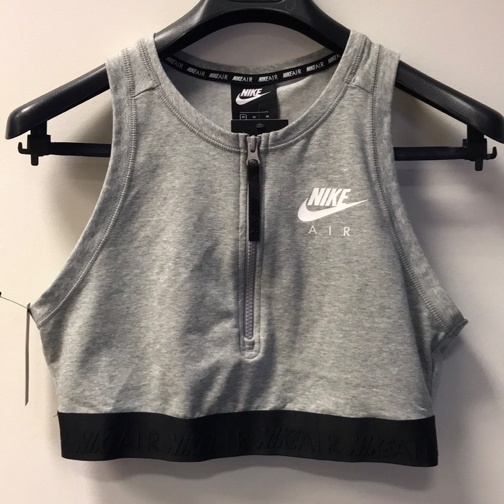 Nike zippered crop top